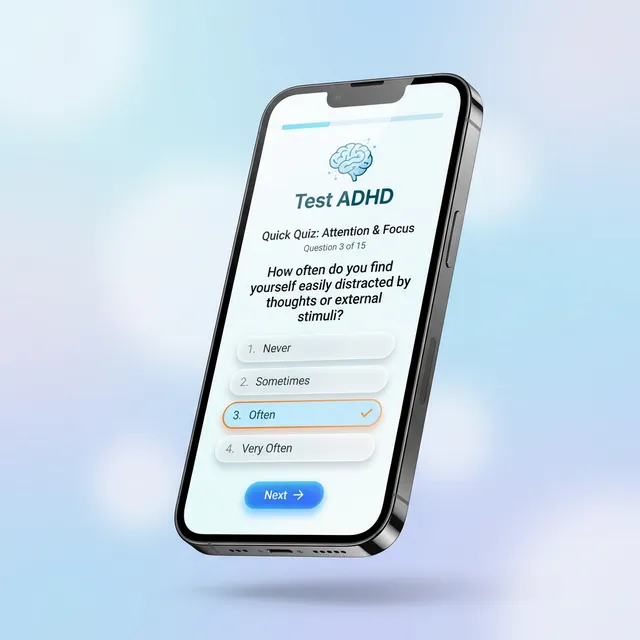 Aplikacja Test ADHD - darmowy quiz edukacyjny na Androida od Centrum Pomocy Psychologicznej